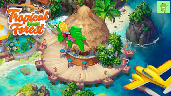 Tropical Forest: Saga da ilha, match 3 e puzzle