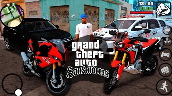 Como Baixar Gta Motovlog SUPER ATUALIZADO Lite Android O Verdadeiro Gta San  Andreas Modificado 